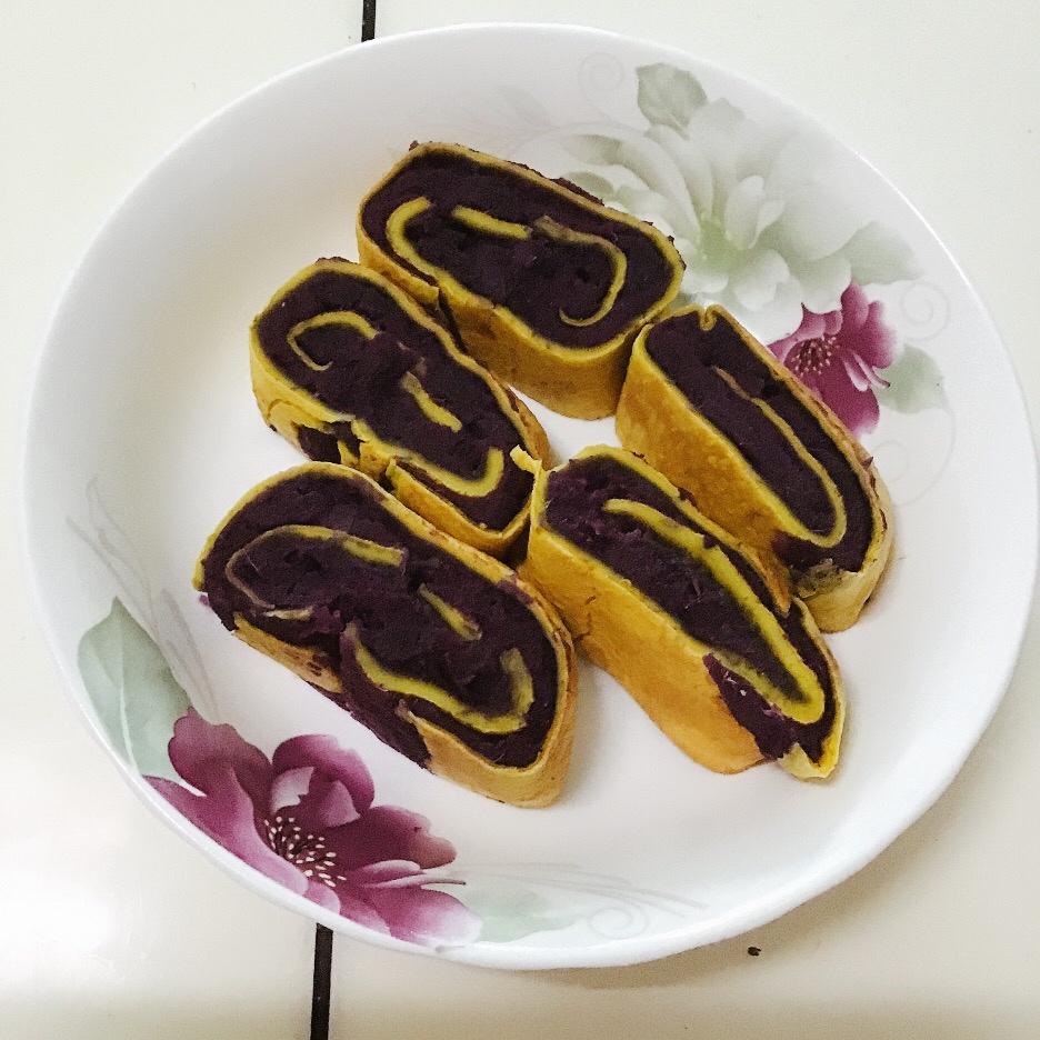 紫薯鸡蛋卷