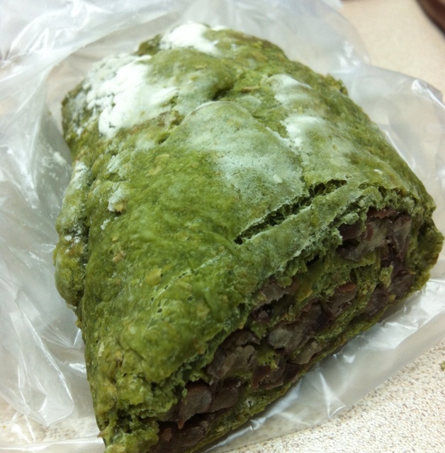 抹茶蜜豆乡村面包