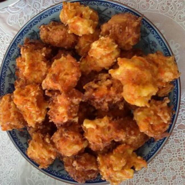 炸胡萝卜素丸子