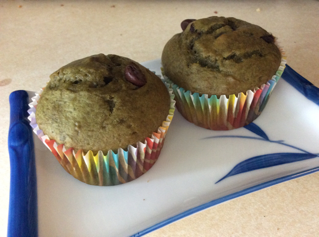 抹茶巧克力豆马芬