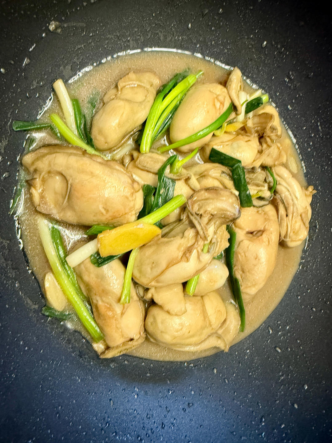 姜葱炒生蚝