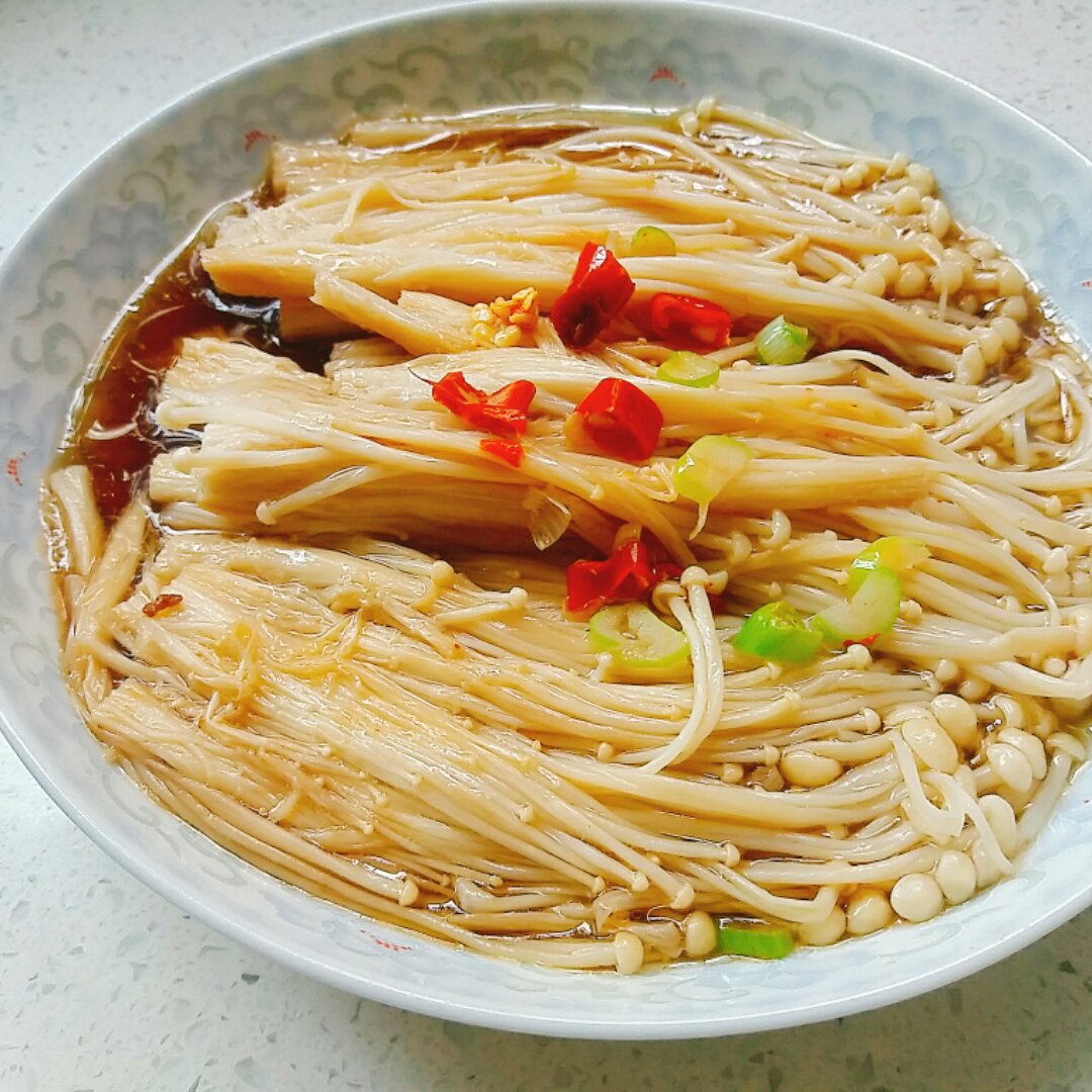 白灼金针菇