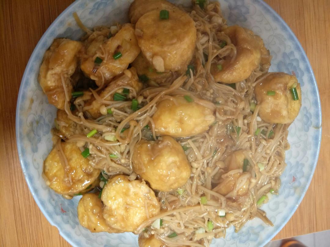 超级下饭菜--金针菇日本豆腐