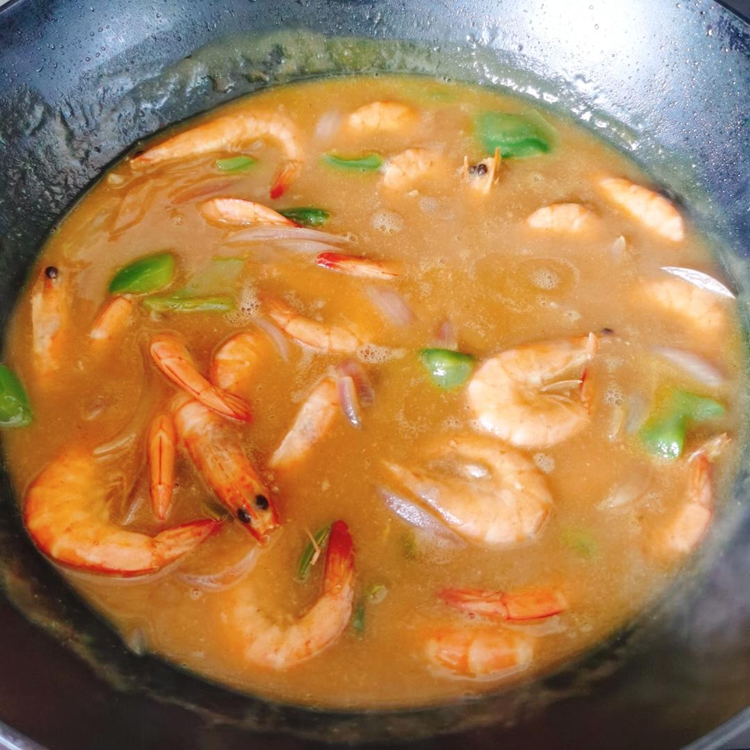 夏日柠檬咖喱虾