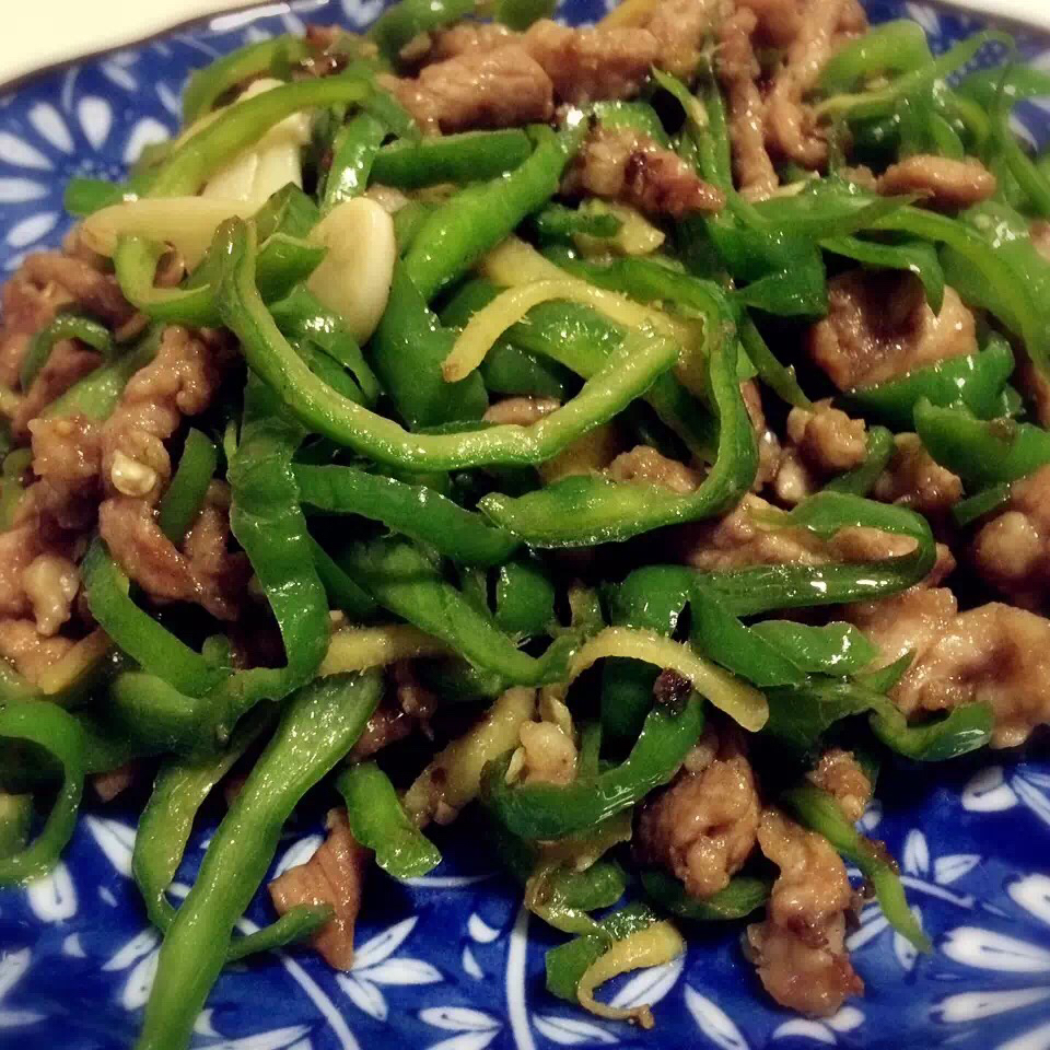 青椒炒肉丝