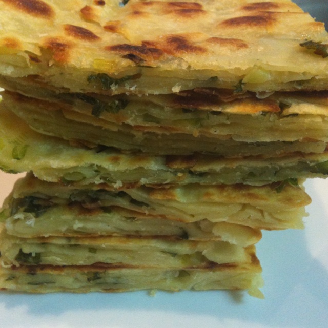 椒盐葱油饼