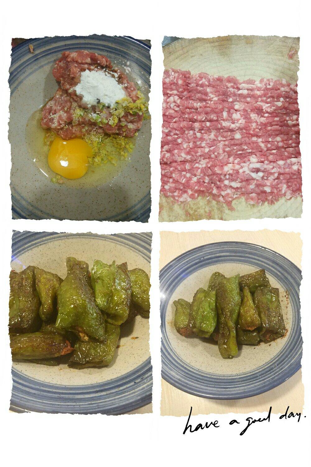 下饭菜肴--青椒酿肉