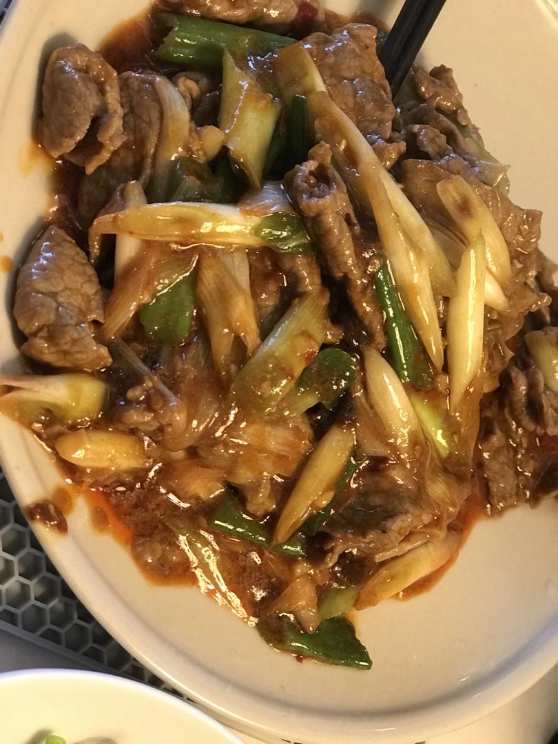 葱姜小炒牛肉