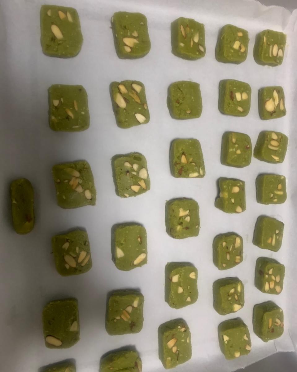 抹茶杏仁曲奇饼干