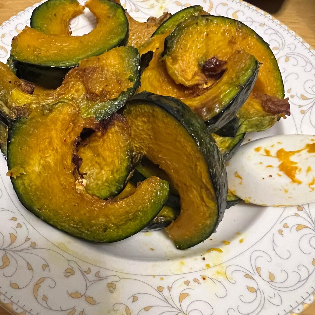 【健身减脂】椒盐贝贝南瓜无油版空气炸锅香甜软糯咸滋滋零厨艺