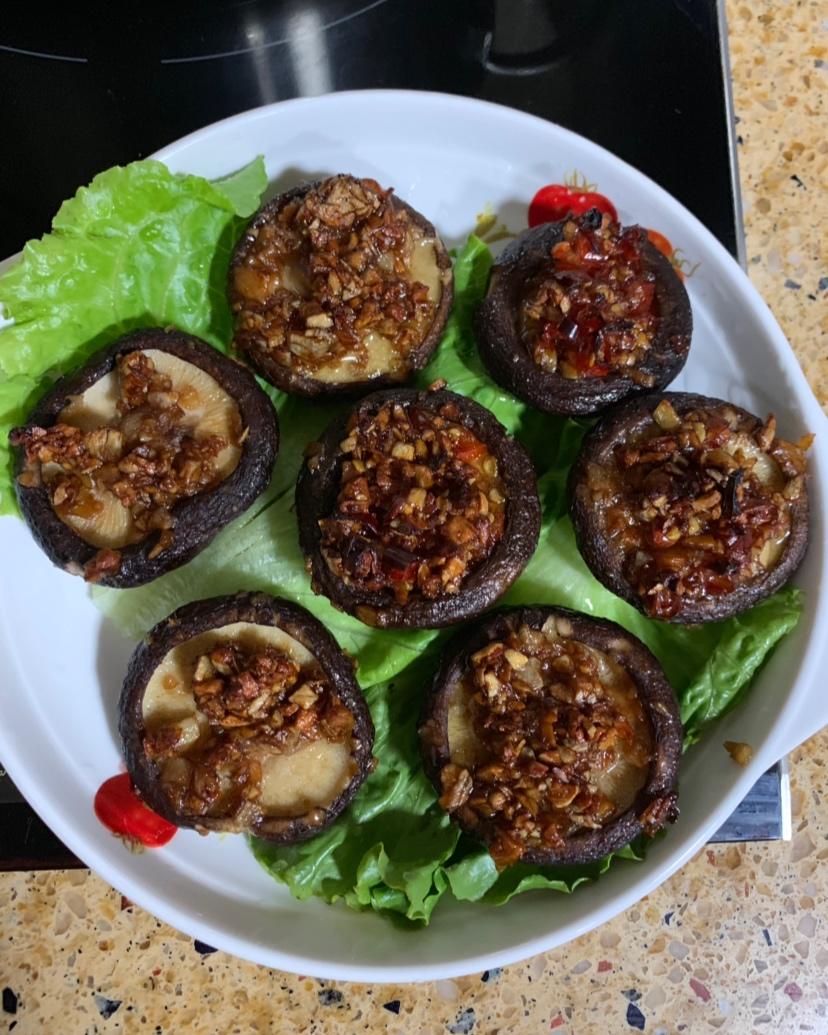 蒜蓉孜然烤香菇