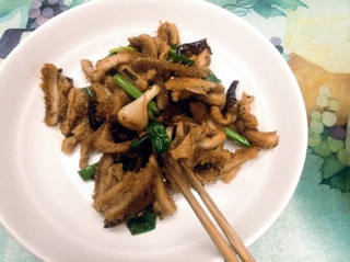 牛肚炒大蒜
