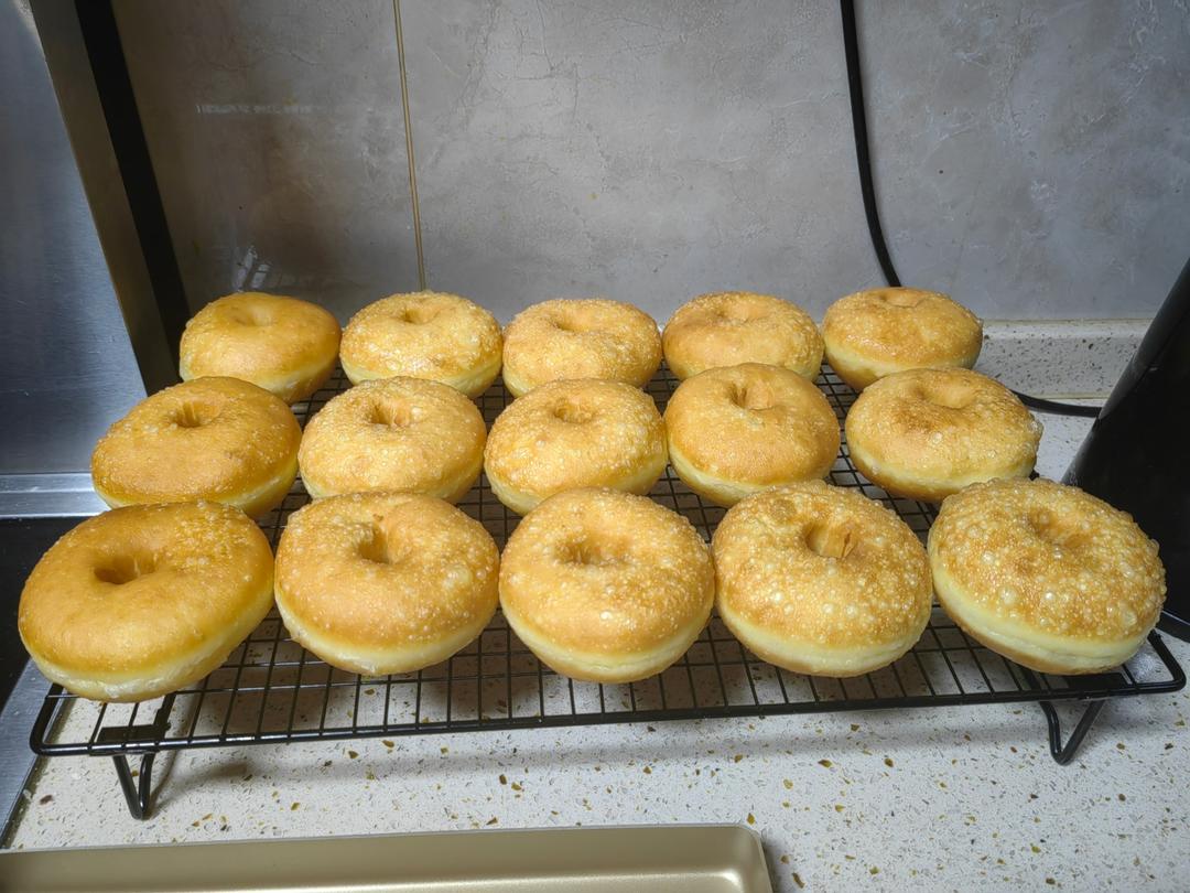 🍩超快手一小时低糖无需烤箱的甜甜圈（详细视频）