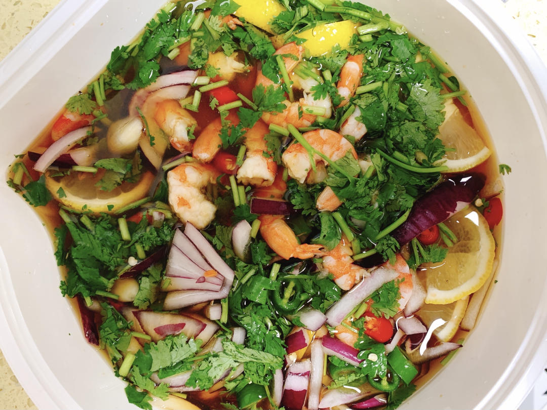 泰式柠檬冷吃虾