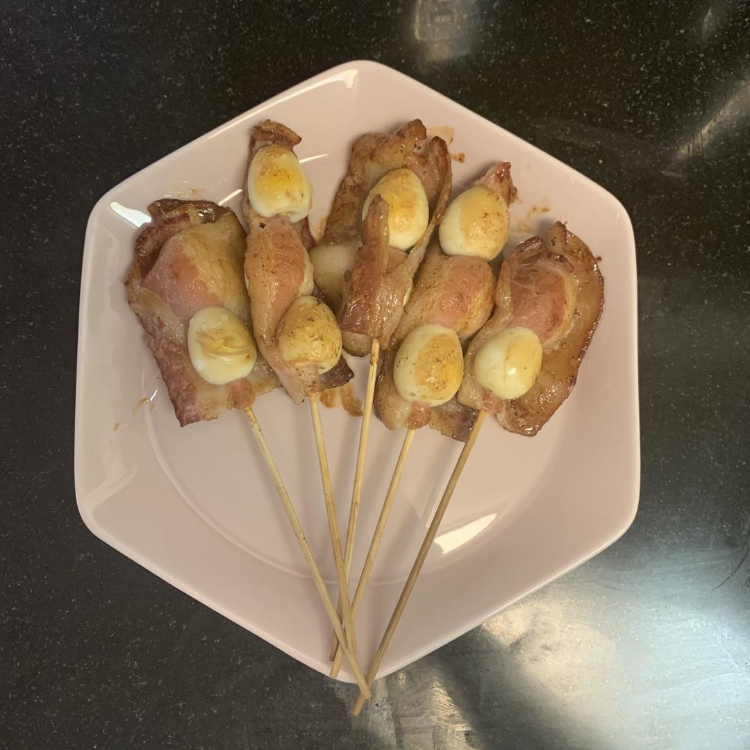 【1-2月北鼎烤箱食谱】培根卷鹌鹑蛋