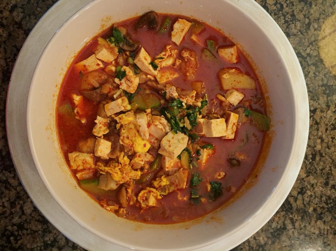 韩式豆腐锅 Korean Tofu Hotpot