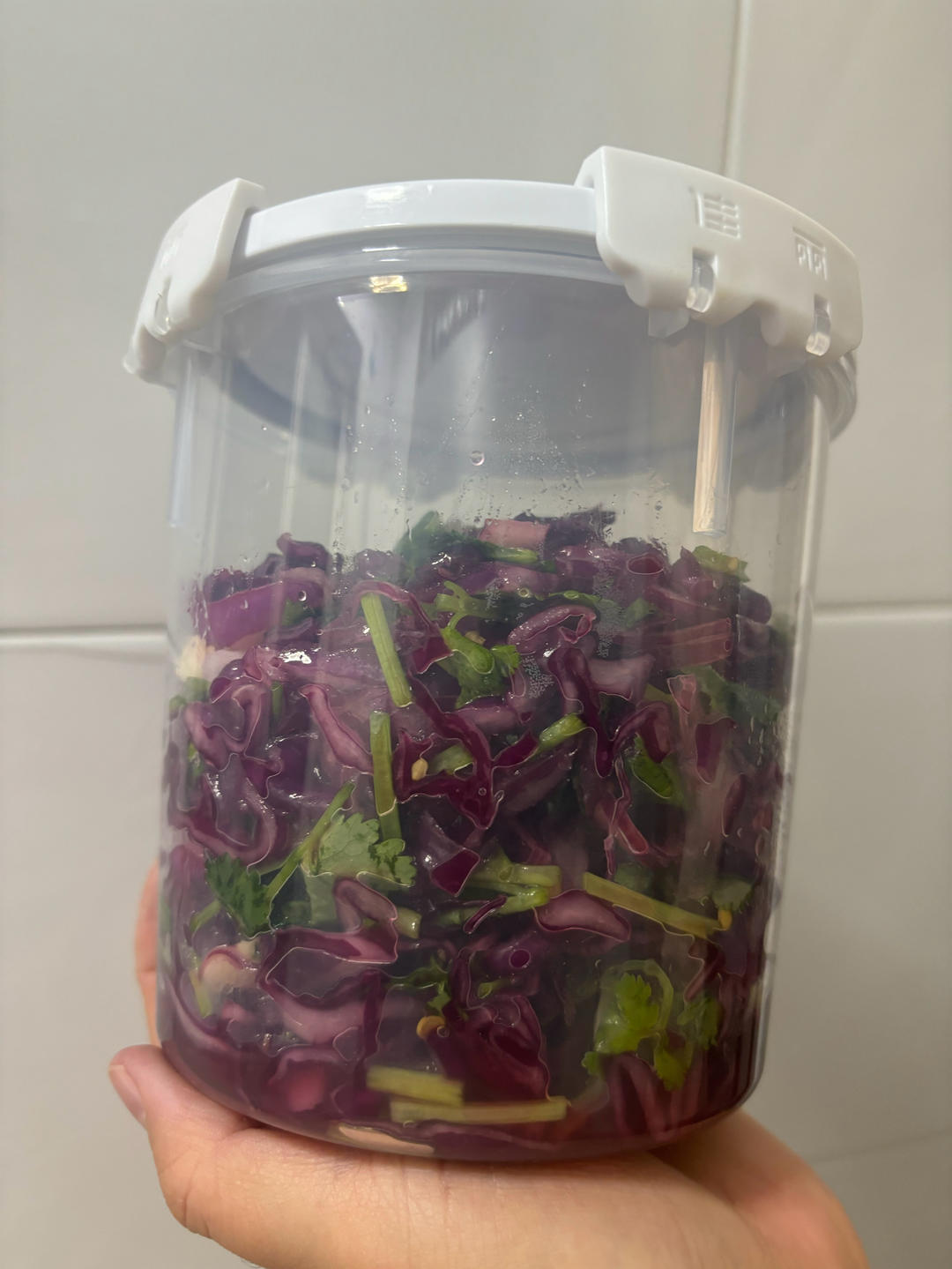 超开胃凉拌紫甘蓝