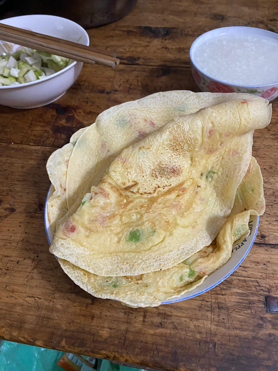 简单快手蔬菜鸡蛋煎饼