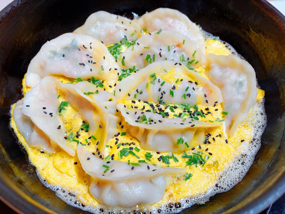 懒人快手抱蛋煎饺