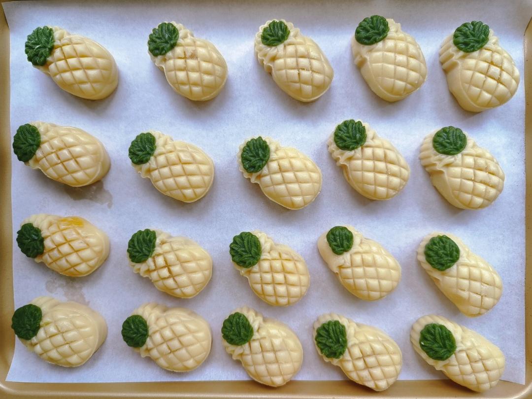 广式月饼通用饼皮（内附凤梨小菠萝🍍月饼的详细做法）
