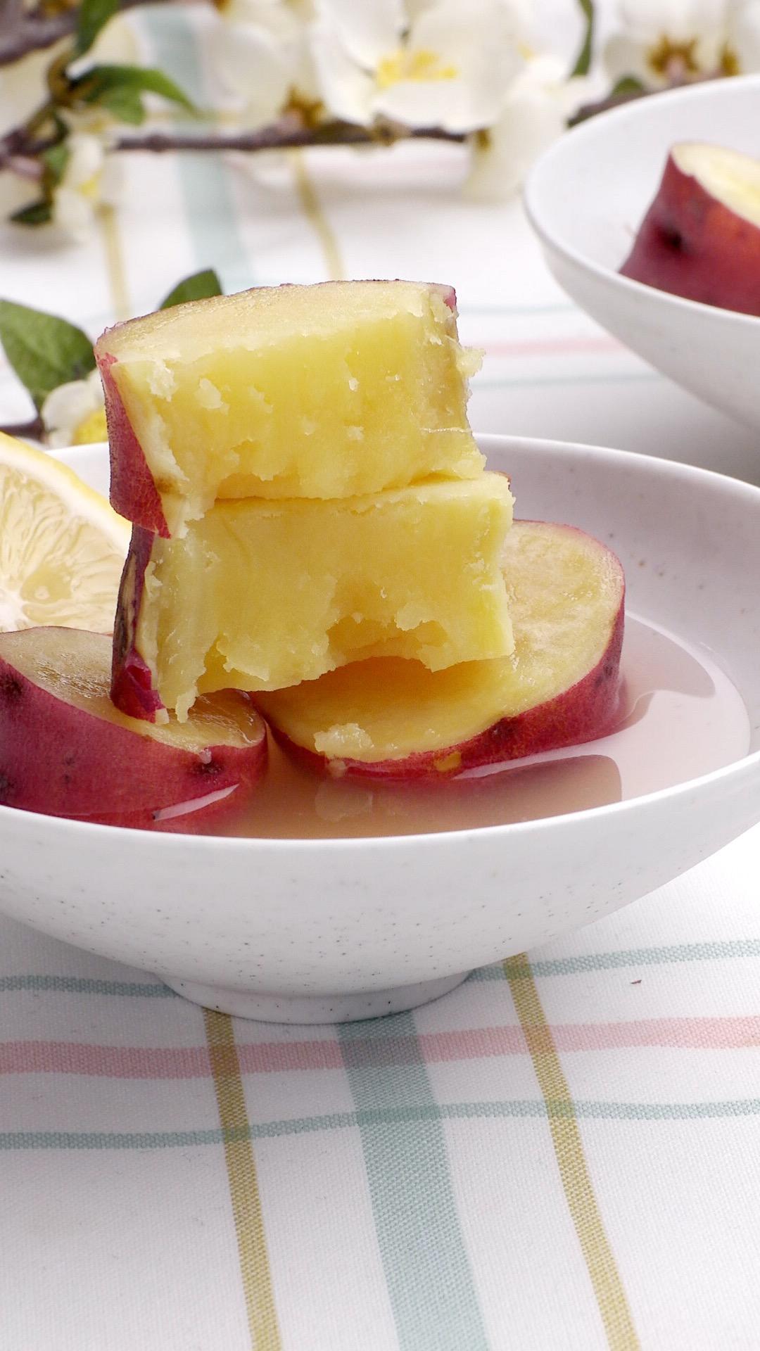 柠檬煮红薯的做法