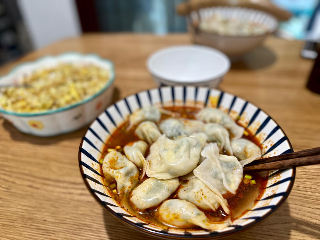 白菜鸡蛋馅饺子🥟的做法 步骤9