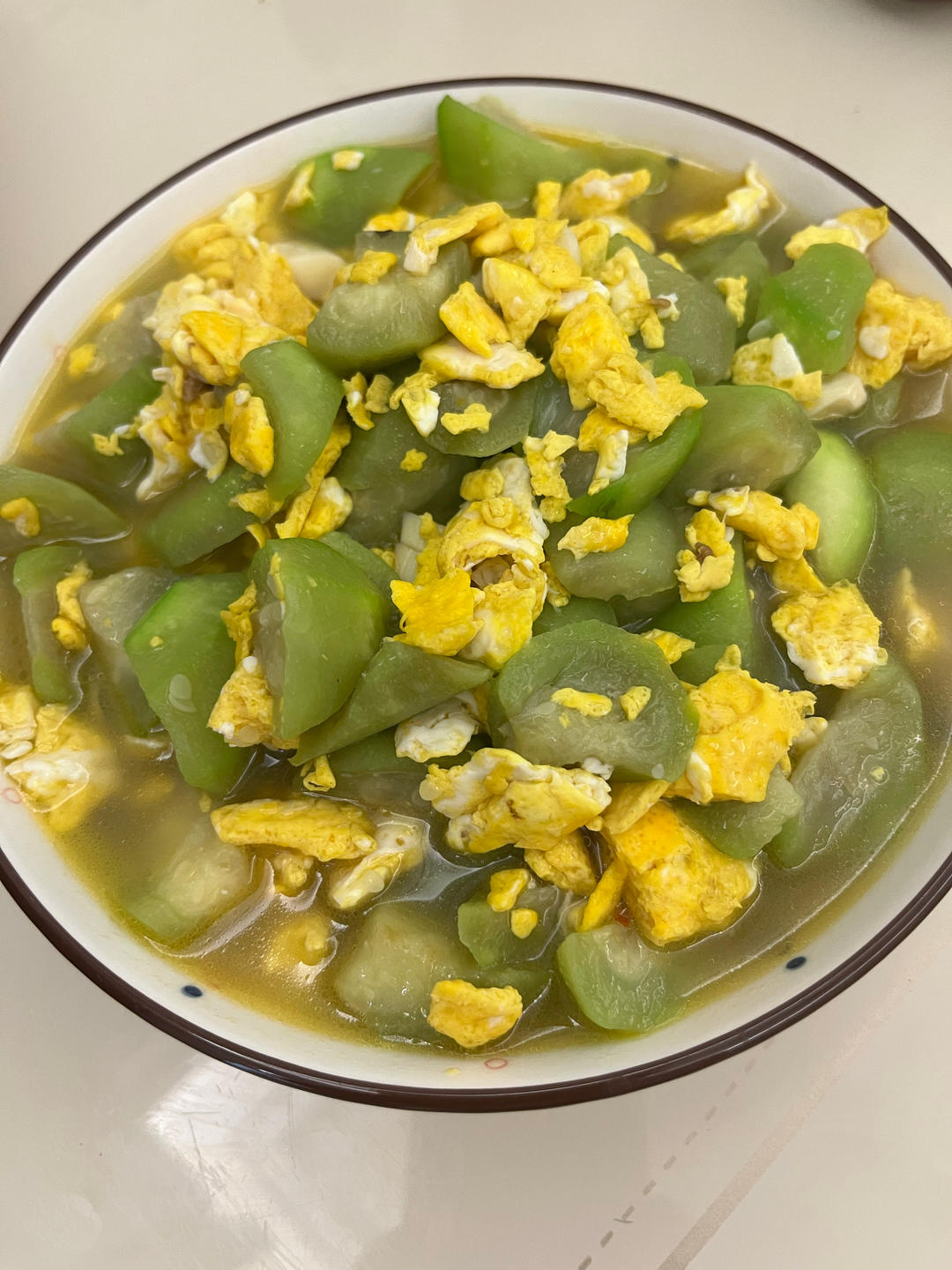 简单快手，五分钟搞定的丝瓜炒蛋