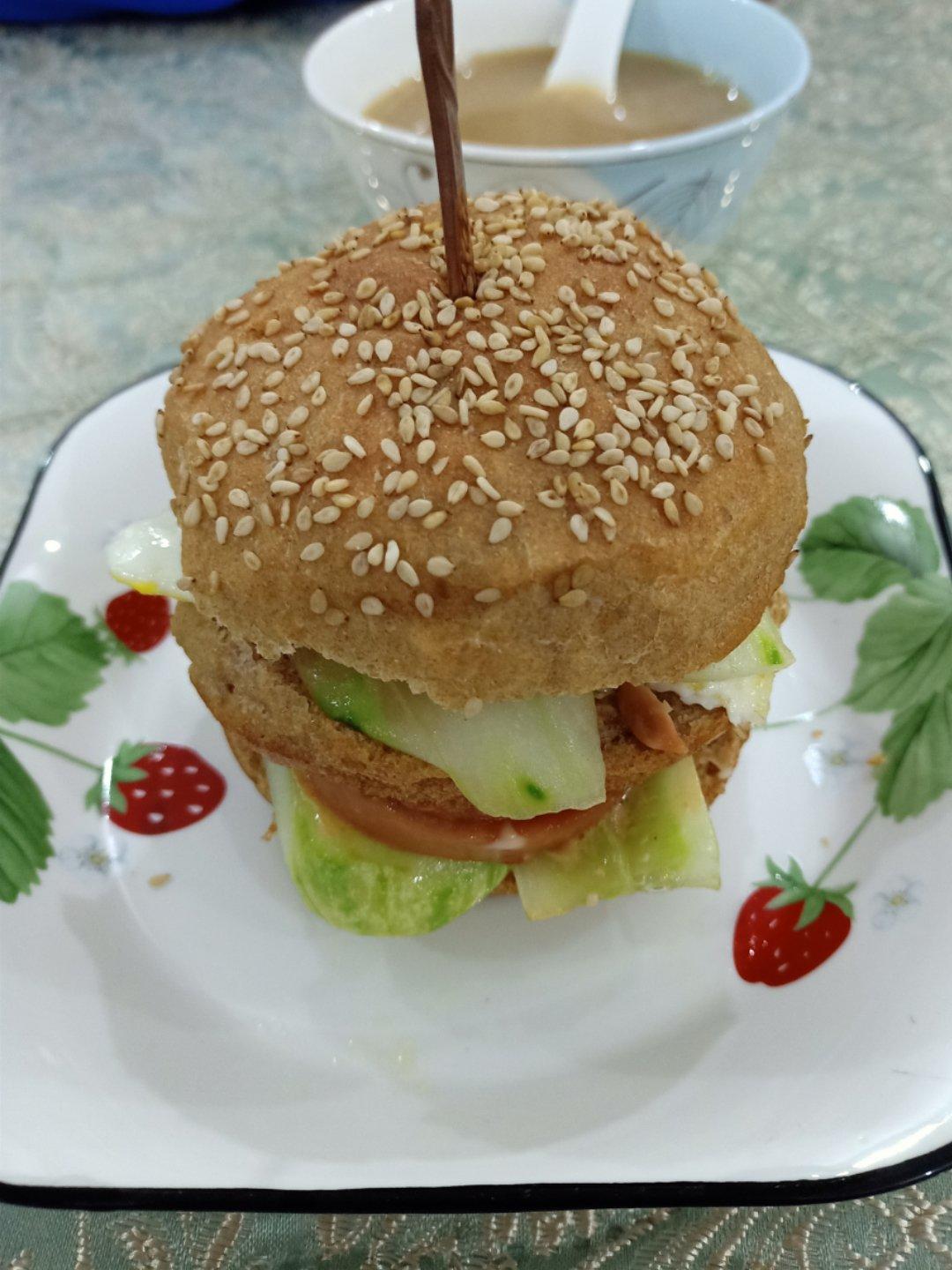 全麦汉堡胚