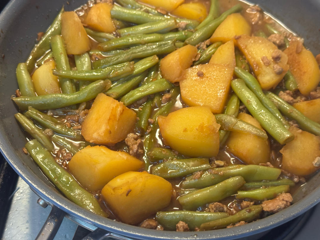 土豆炖豆角