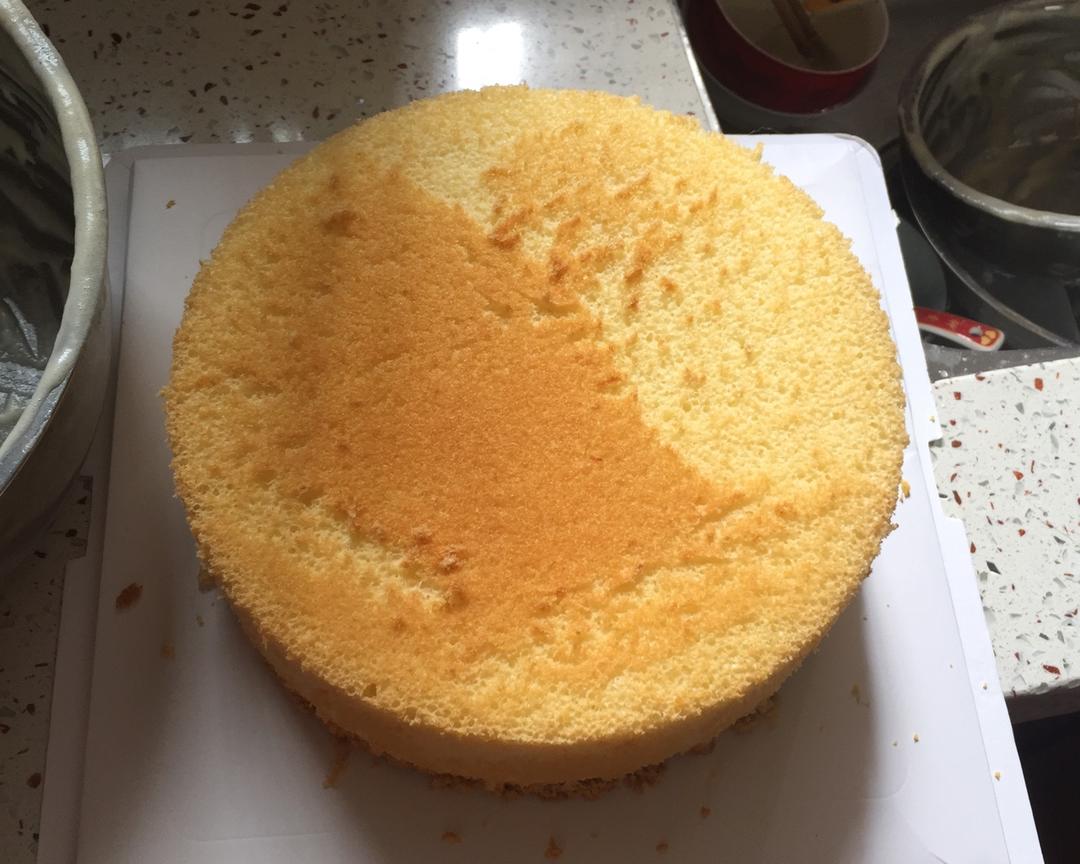 家庭烤箱版戚风8寸蛋糕的做法