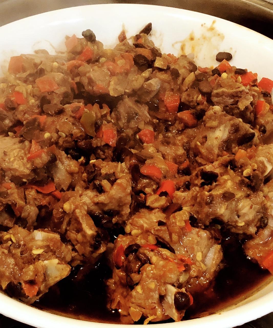豆豉耗油蒸排骨