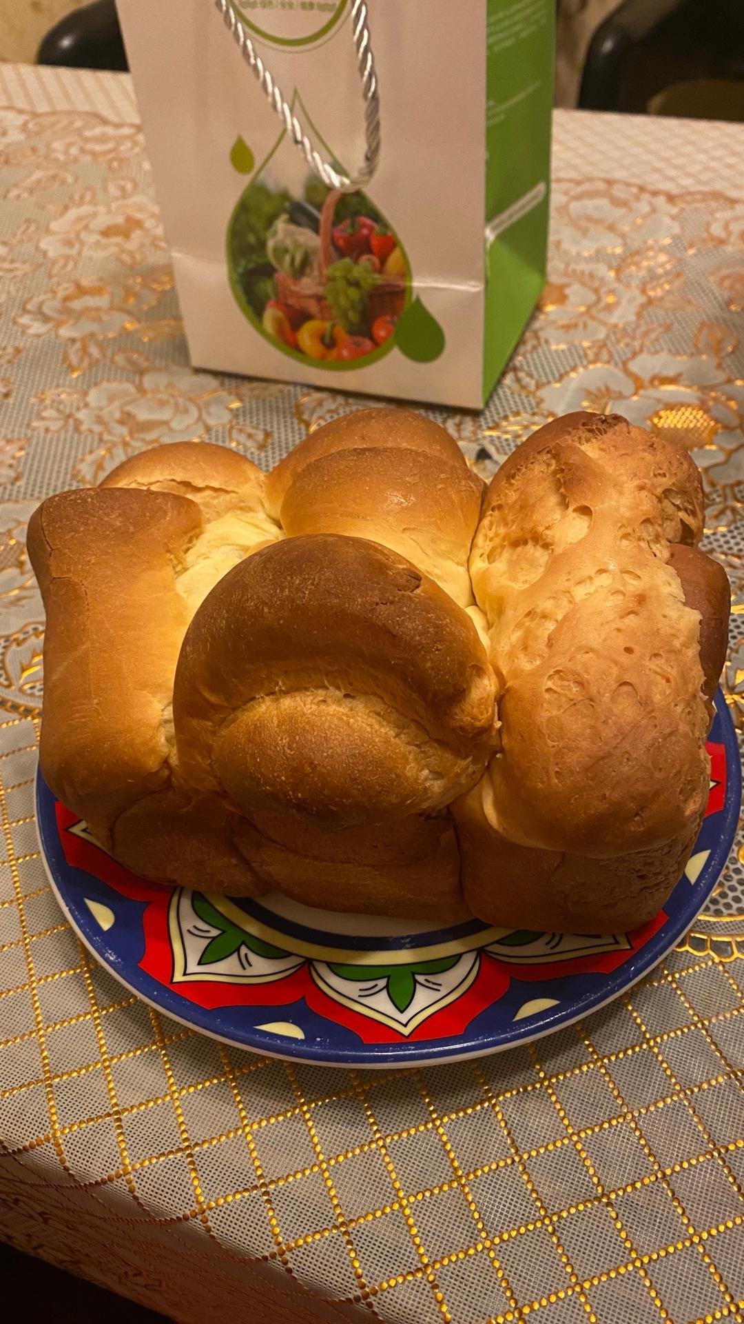 爆发力👌的绵云吐司，香软出炉~