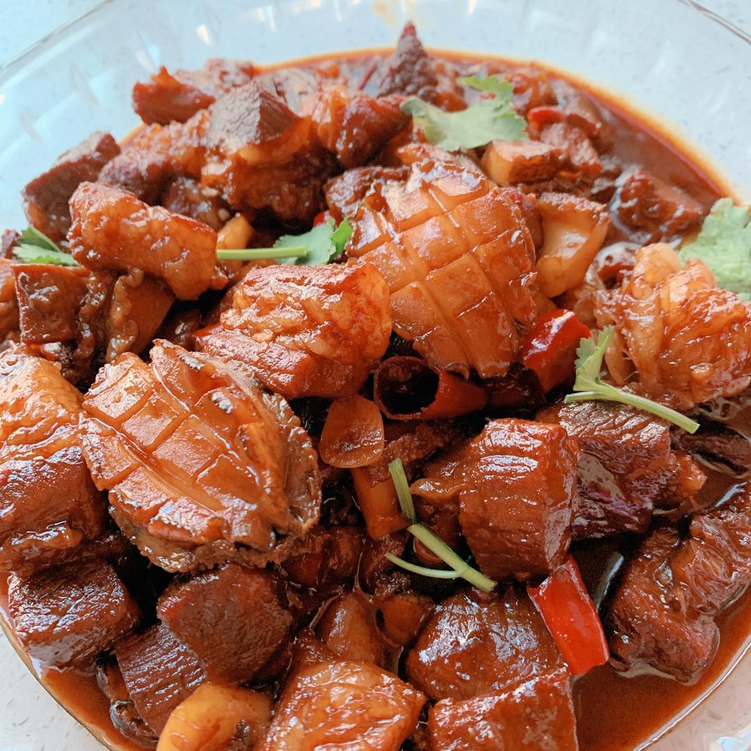 过年硬菜【鲍鱼红烧肉】
