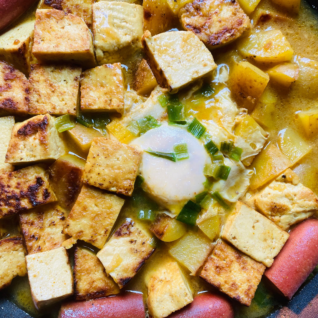 快手减脂晚餐——咖喱豆腐