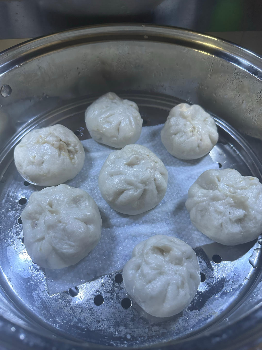胡萝卜木耳香菇素馅包子