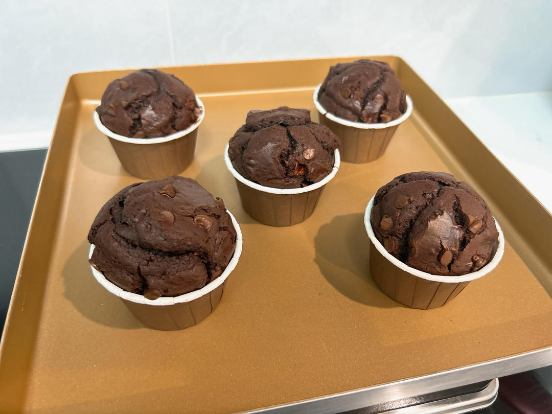 在家做巧克力蘑菇头麦芬蛋糕🍫