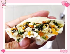 简单快手健康低脂系列之四～水晶油菜香菇豆腐包的做法 步骤4
