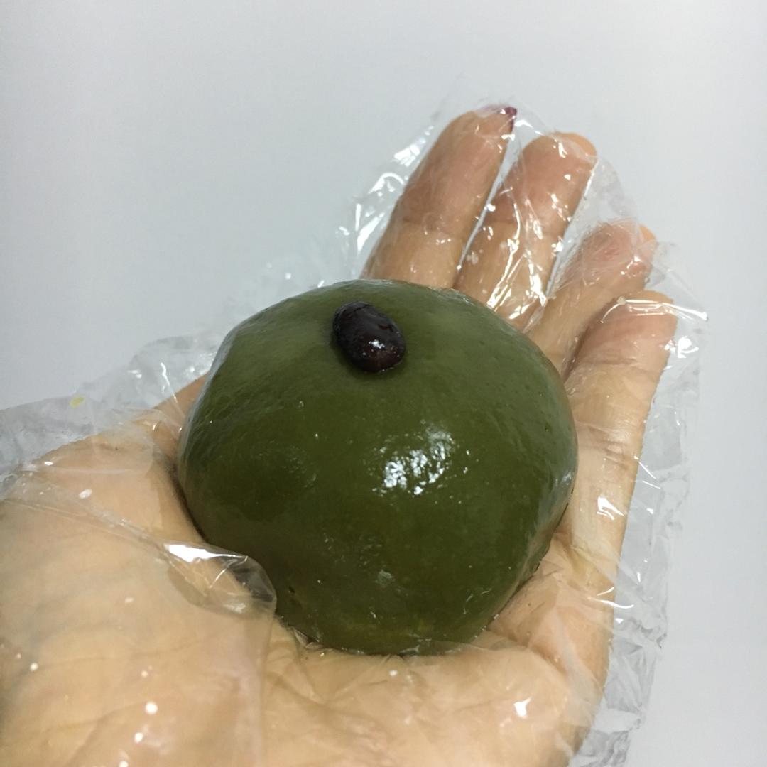 网红青团～～咸蛋黄肉松青团