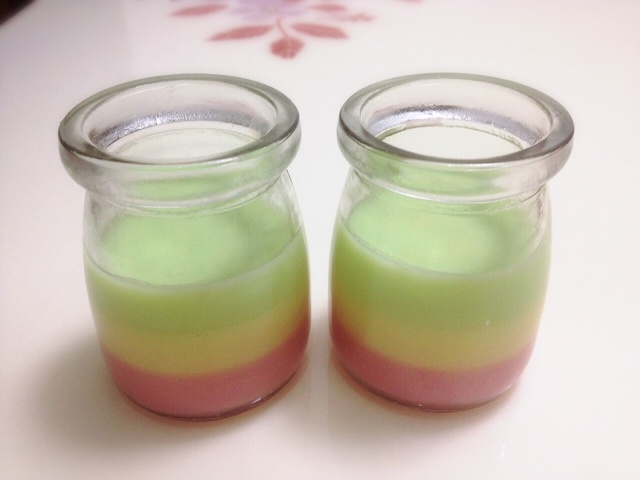 蜜糖菲菲菲做的彩虹布丁qq糖版