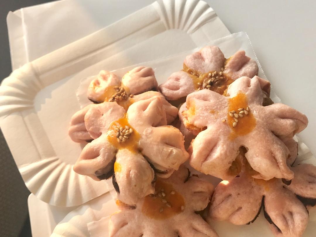 葵花豆沙酥——烤箱里绽放的花朵