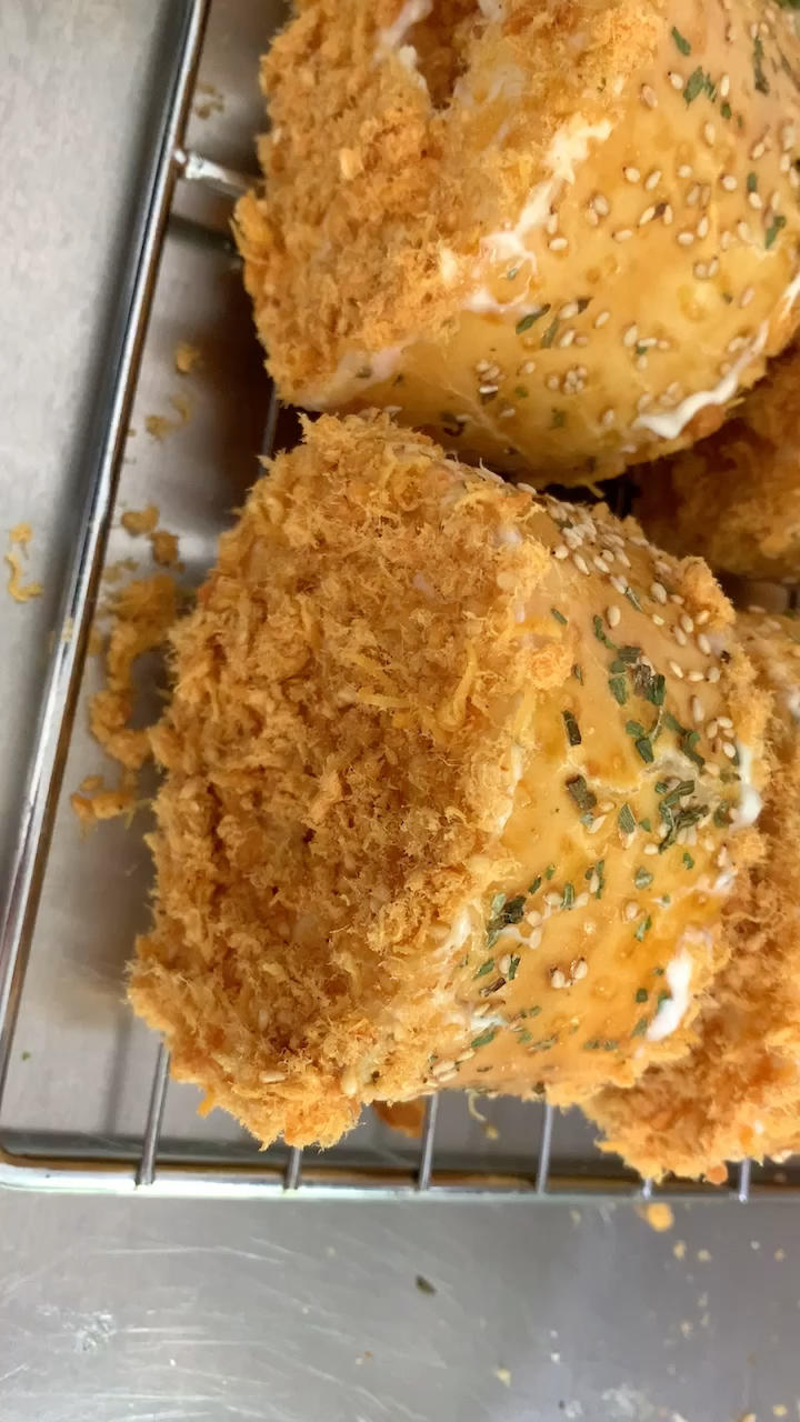 回忆的味道---肉松面包卷