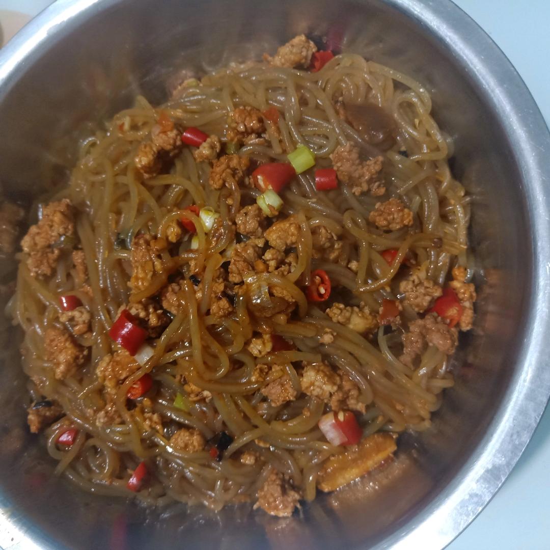 蚂蚁上树(肉末炒粉丝)超下饭‼️十分钟搞定
