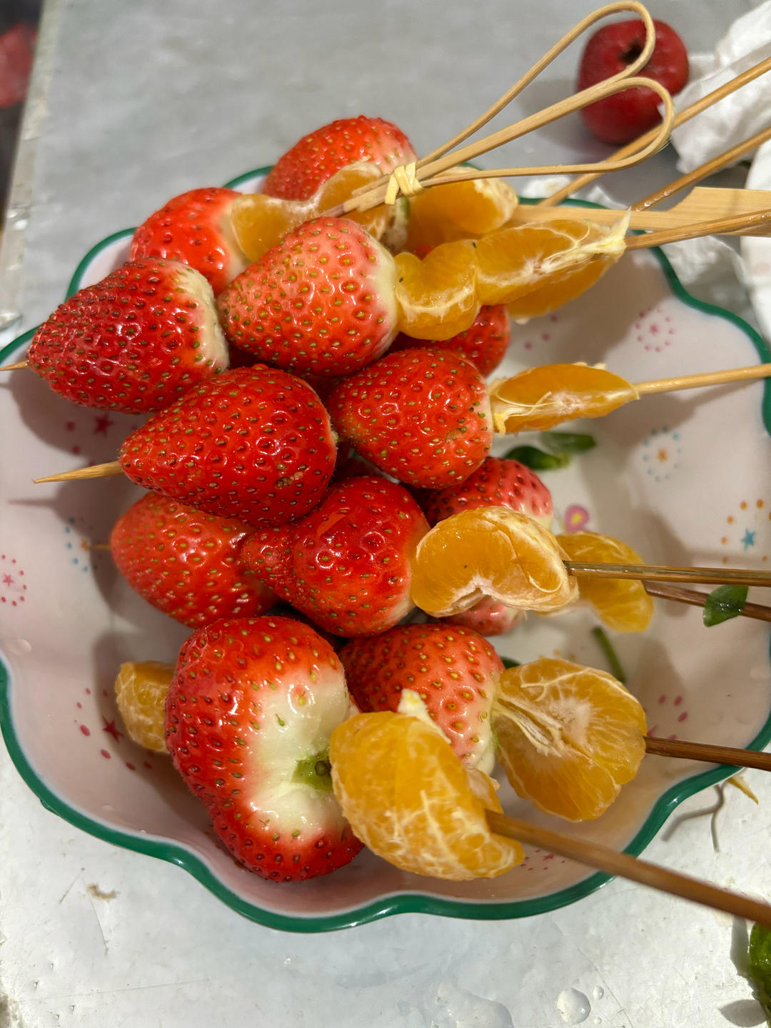 孩子们最爱的超可爱草莓🍓冰糖葫芦