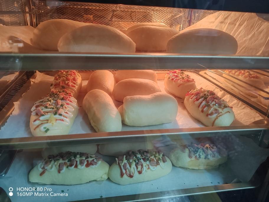 香葱火腿肉松面包