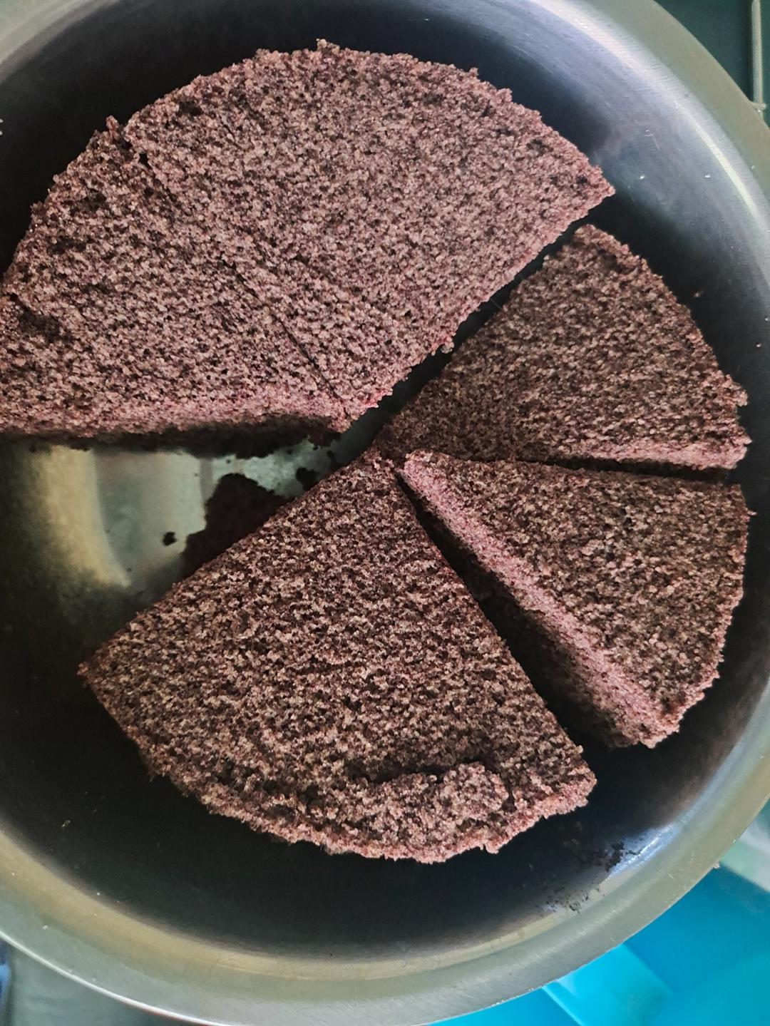 可蒸可烤的黑米糕
