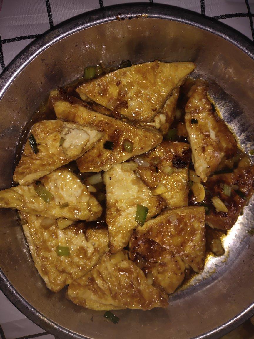 焖煎豆腐