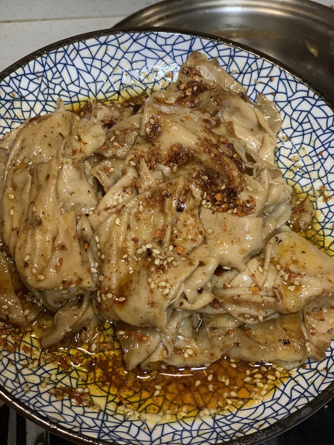 爆好吃的调拌油豆皮做法