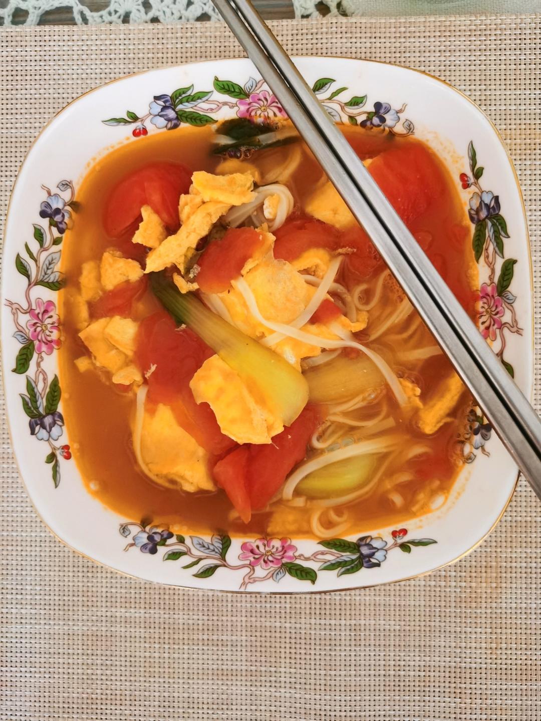 汤都要喝光的西红柿鸡蛋面