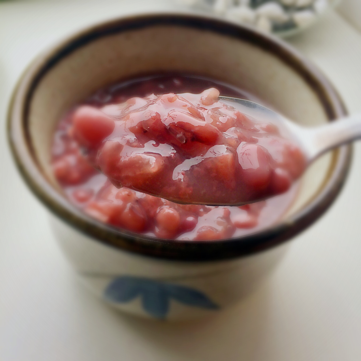 深夜飞行做的糯米红豆粥