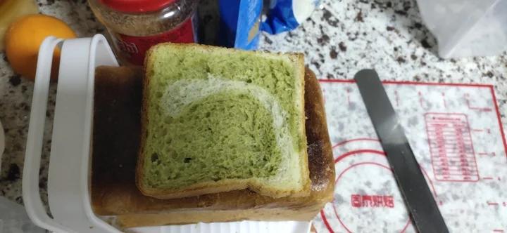 抹茶蜜豆吐司